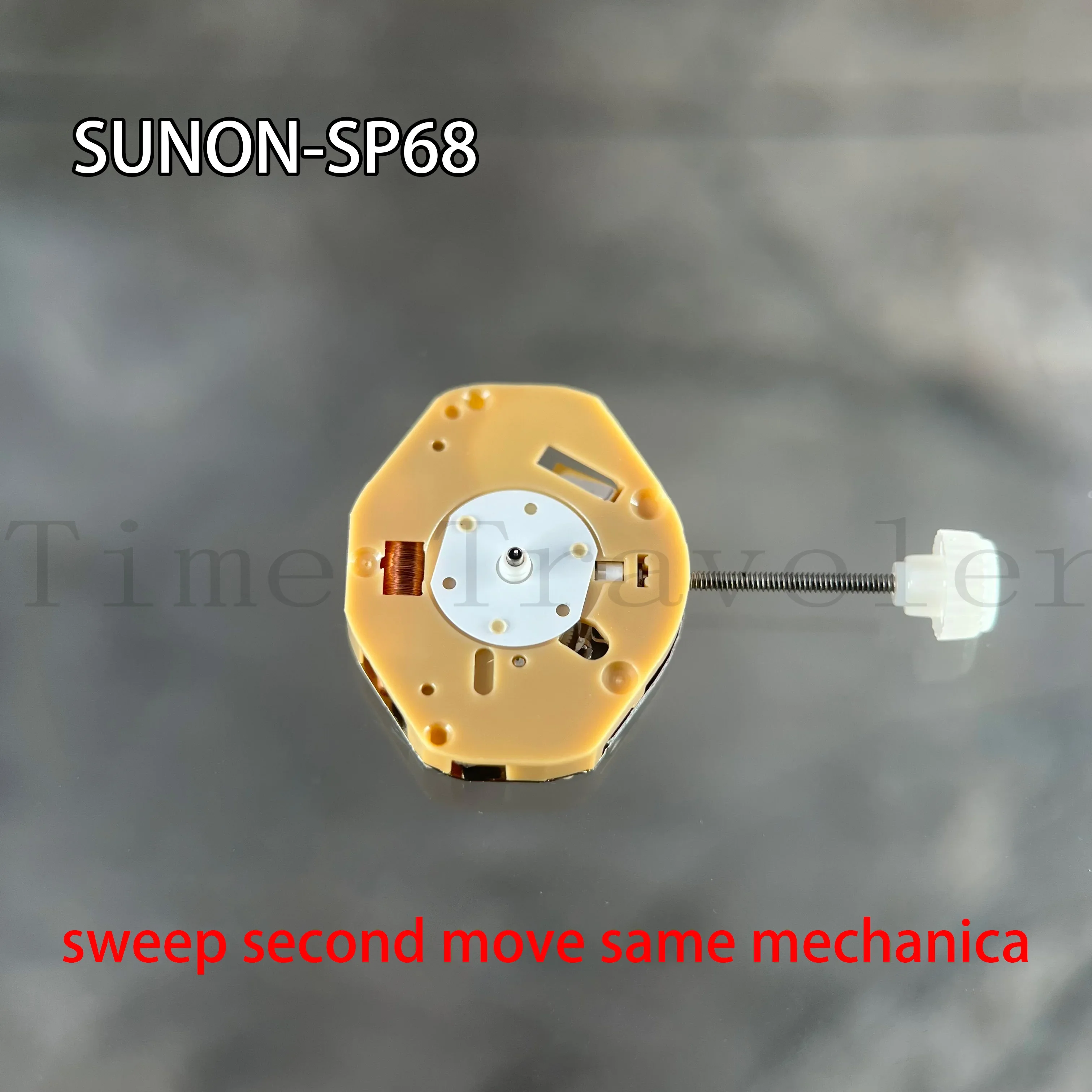 Sp68 China Sunon Beweging Quartz Beweging Sweep Tweede Beweging Dezelfde Mechanische 3 Handen Beweging