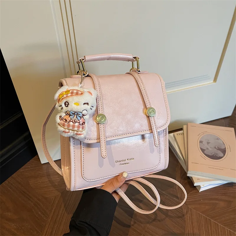 Bags Women's bags Vintage backpack Maillard Backpack College style Multifunctional student bag