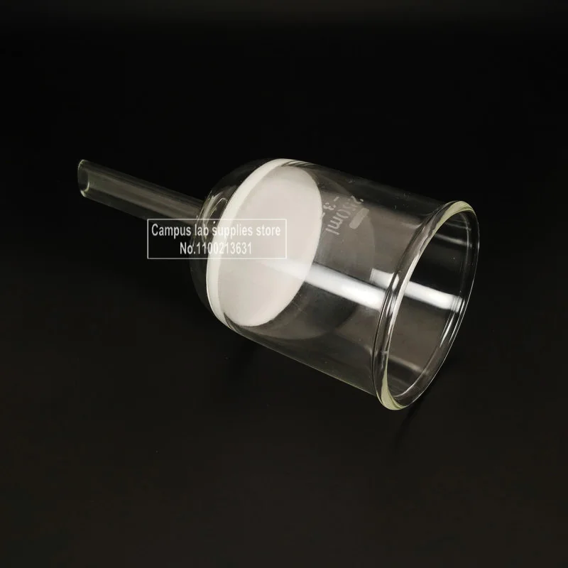 1pcs Glass Sand Core Funnel 30 40 60 100 250 500 1000ml Laboratory Acid and Alkali Resistant Vertical Melting Filtration Funnel