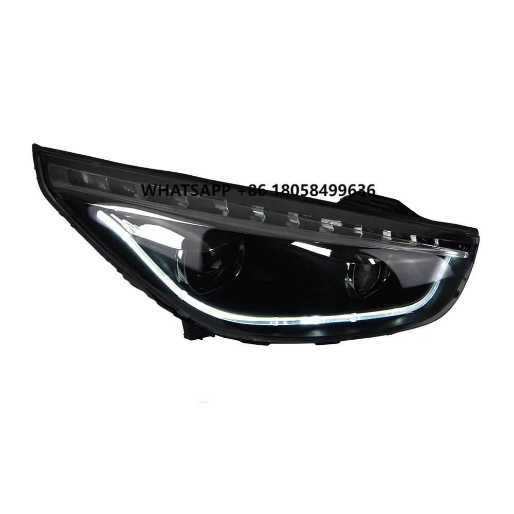 

Car Lights for yundai IX35 Headlight Projector Lens Tucson Dynamic Signal Head Lamp LED Headlights Drl Automotive Accessory