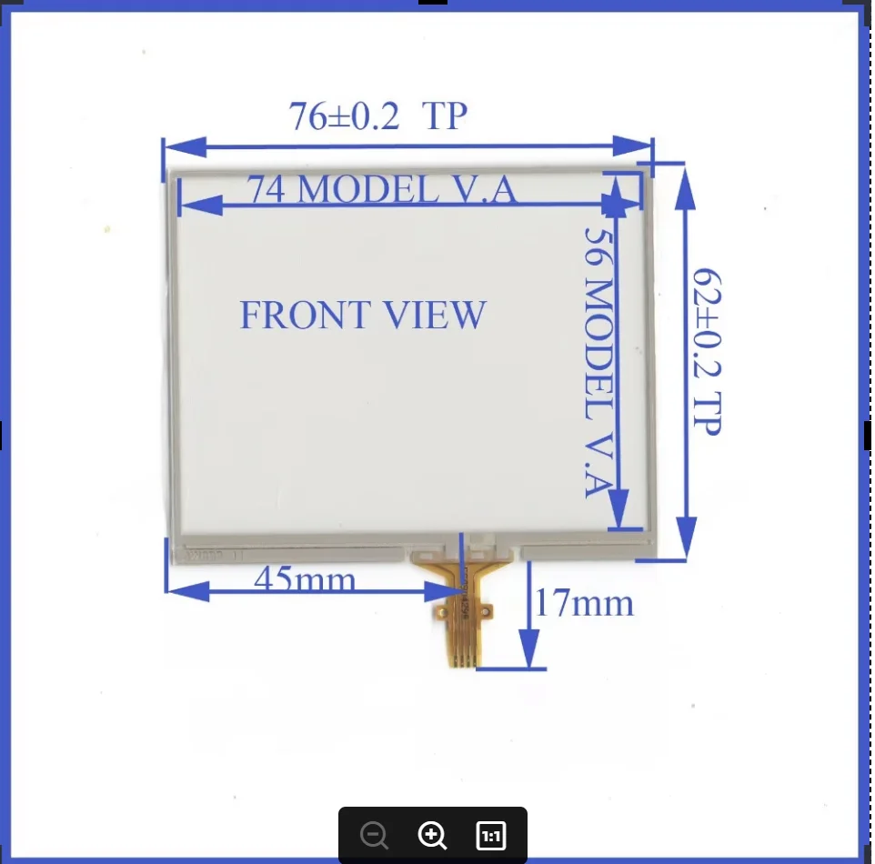 

ZhiYuSun 4WCB11 76 мм * 62 мм 3,5 дюйма 4-линейный сенсорный экран 76 * 62 сенсорное стекло дигитайзер СТЕКЛО хорошее качество сборная сварка тип