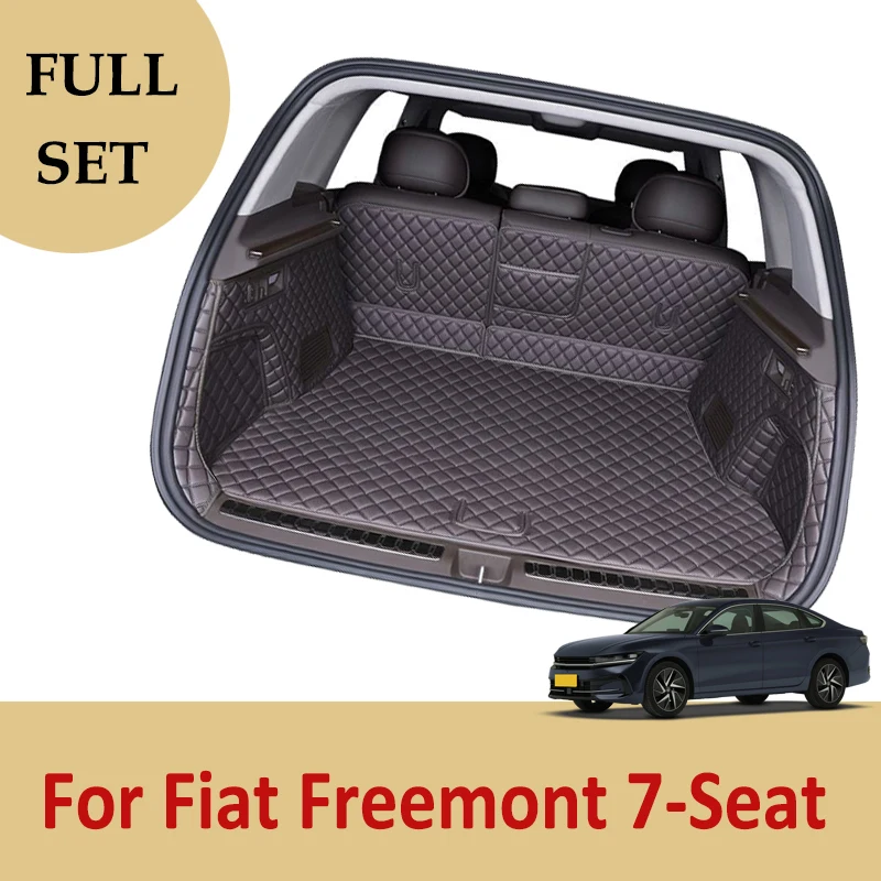 For Fiat Freemont 7-Seat 2012-2017 16 15 14 13 3D Car Trunk Mat Cargo Liner Carpet Interior Accessories Cover