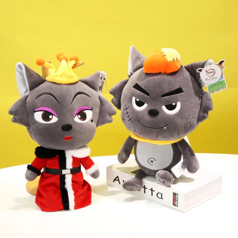 

Animated original plush toy dolls of Grey Wolf and Red Wolf, children's festival gift and souvenir