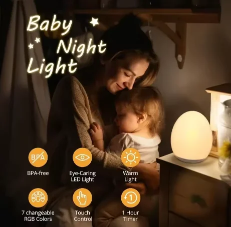 Rechargeable Portable Camping Light w/3 Modes,Stepless Dimming,360° Even LED Light,No Flicker,Night Lamp,Bedroom,Hanging Hook