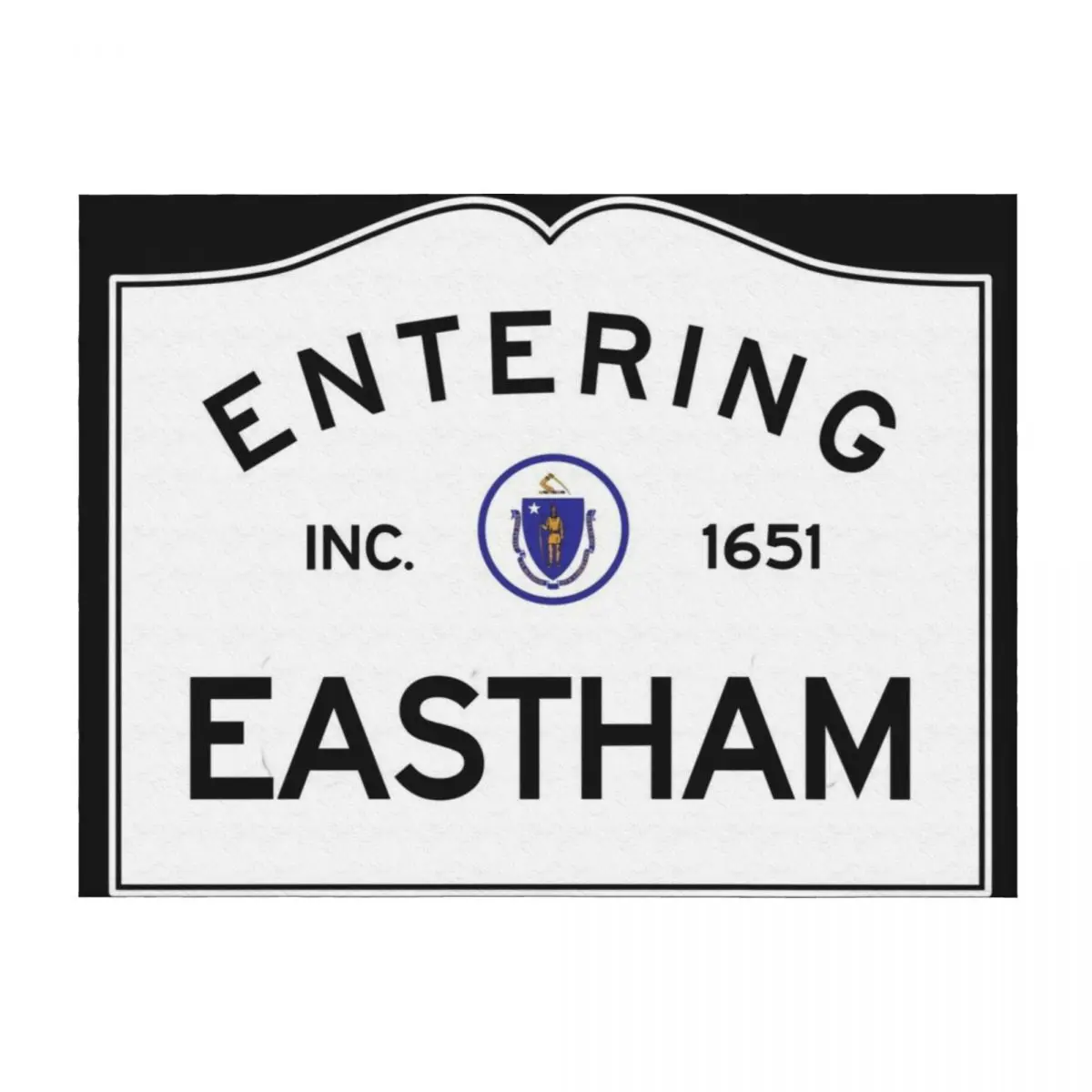 

Entering Eastham Massachusetts - Commonwealth of Massachusetts Road Sign Throw Blanket Soft Plush Plaid bed plaid Blankets