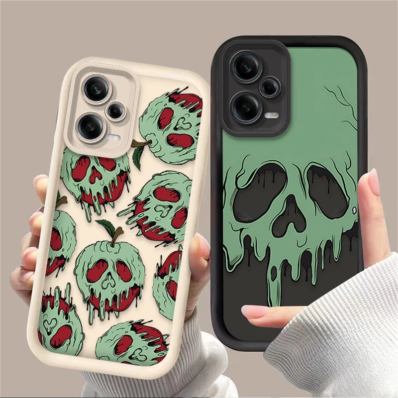 Phone Case For Xiaomi Redmi Note 13 12 11 Pro Plus 4G 5G 12S 11S 10S 10 9 9S 8 12C 13C Snow White Poison Apple Silicone Cover