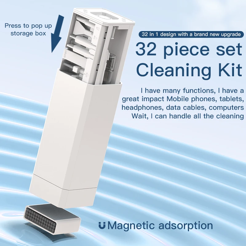 32/1 Digital Cleaning Kit Phone Camera Laptop keyboard Cleaning brush key Screen cleaner Dust Collector Christmas gift