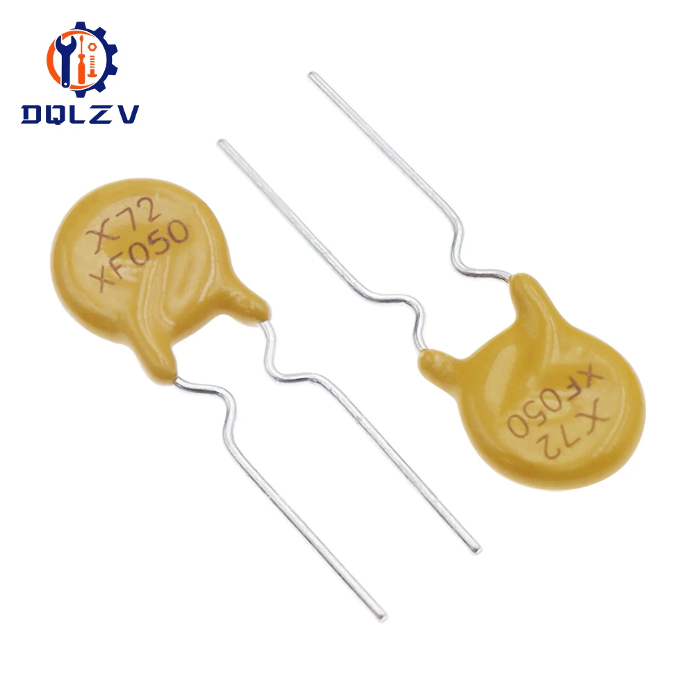 Fusible Réarmable PPTC RXEF050 XF050 72V 0.5A 500MA Pas 5mm