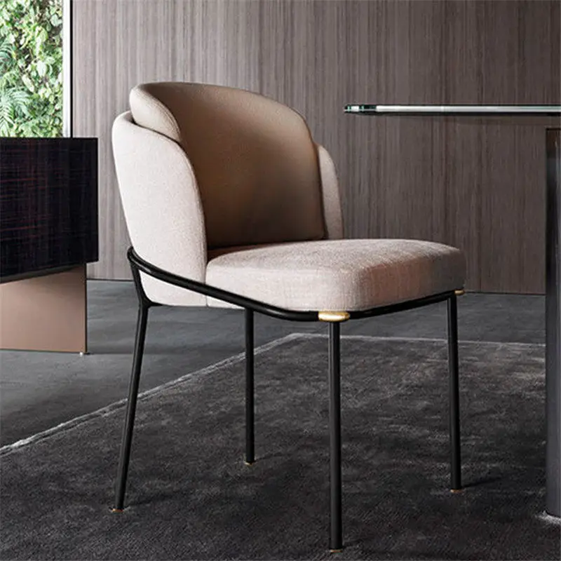 Dining Chair Designer Chair Model Room Dressing Chair Double Back Modern Simple Home Restaurant