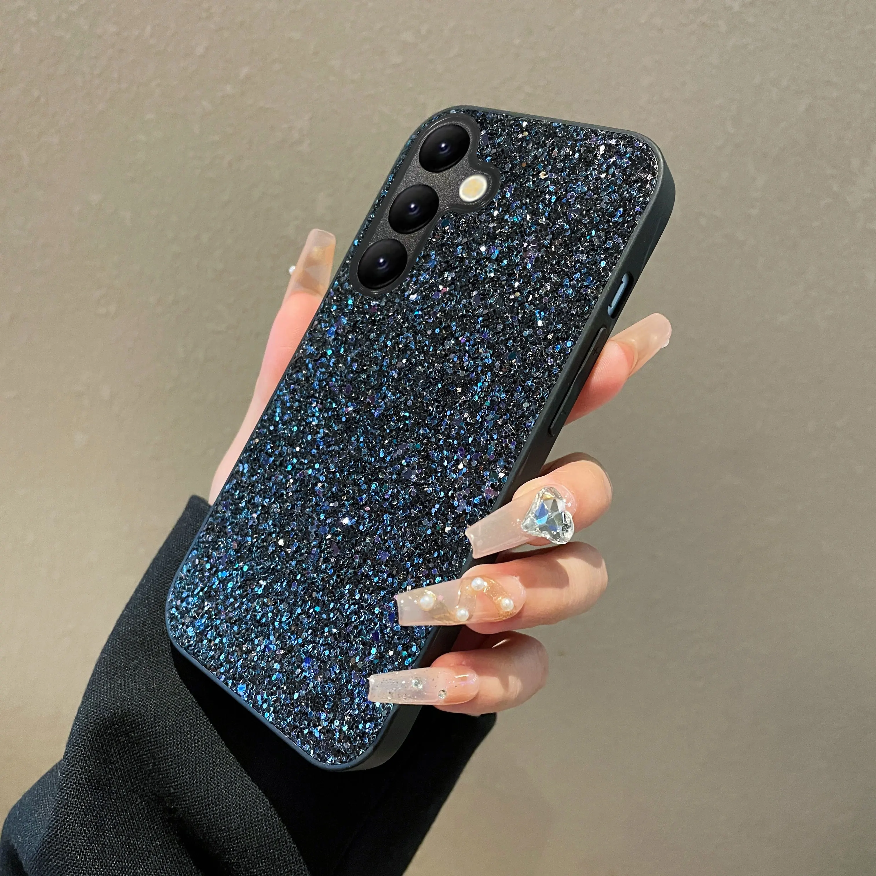 Luxuriöse Glänzende Diamant-Strass-Glitzer-Handyhülle für Samsung Galaxy S22 S23 S24 S25 S26 Ultra FE Plus Edge Modische Rückabdeckung – Detail 2