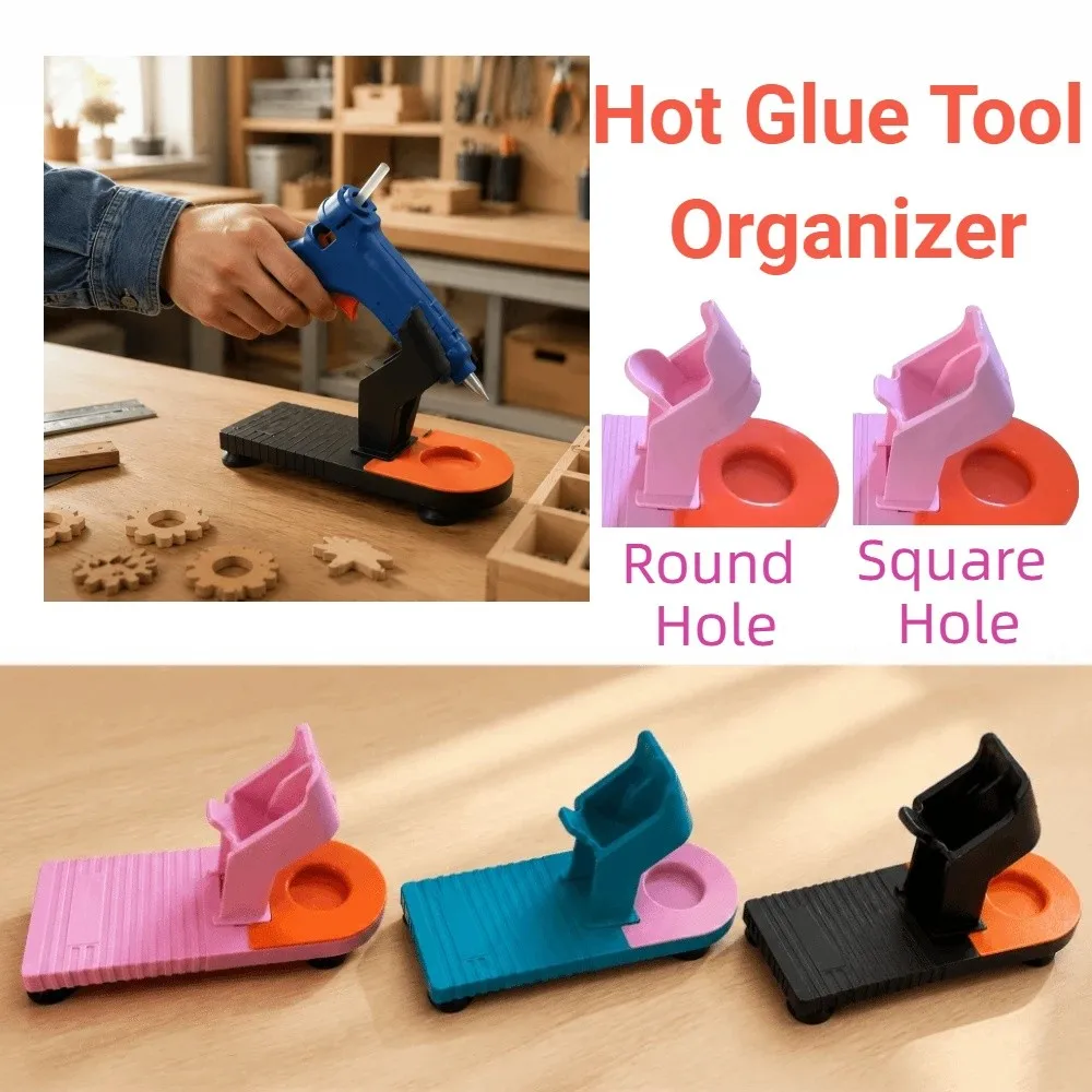 Heat Resistant Melt Glue Sticks Stand Suction Cup Base Durable Glue Stick Base Holder Anti-Slip Stable Hot Melt Glue Heater Base