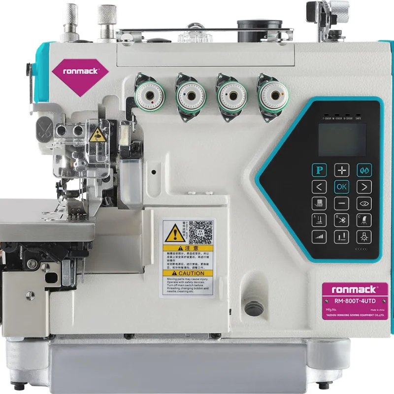 RM-800T-4UTD Fully automatic computer high-speed Top And Bottom Feed Automatic Overlock Sewing Machine