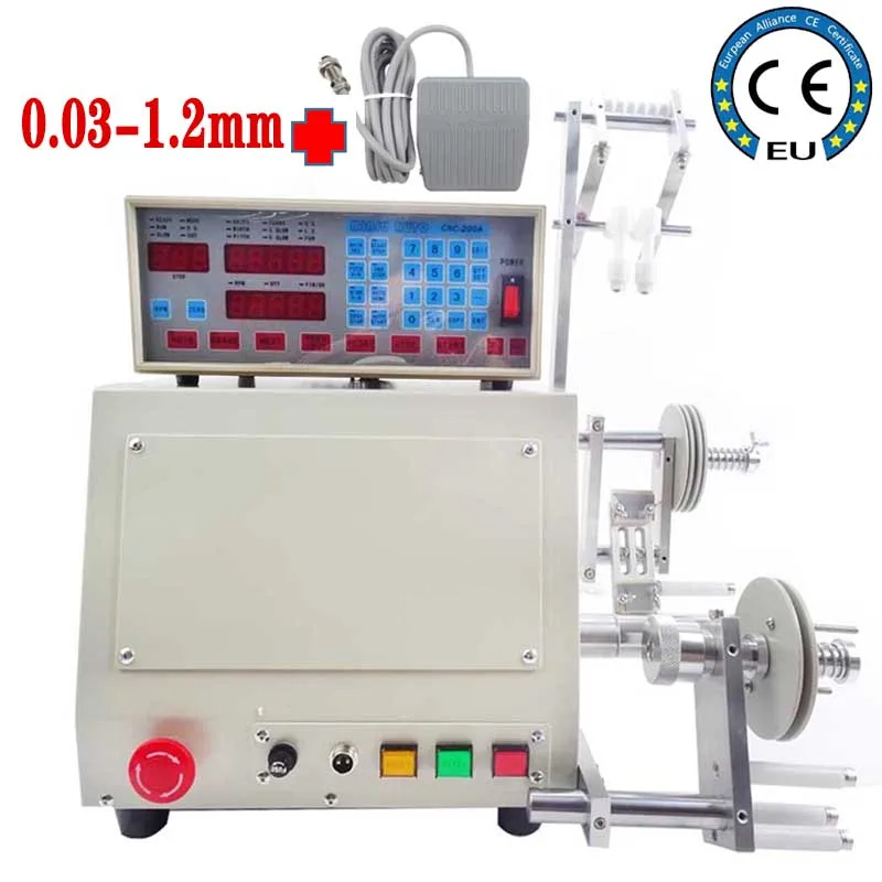 400W New Computer CNC Automatic Coil Winder Coil Winding Machine For 0.04-1.2mm Wire 110V/220V