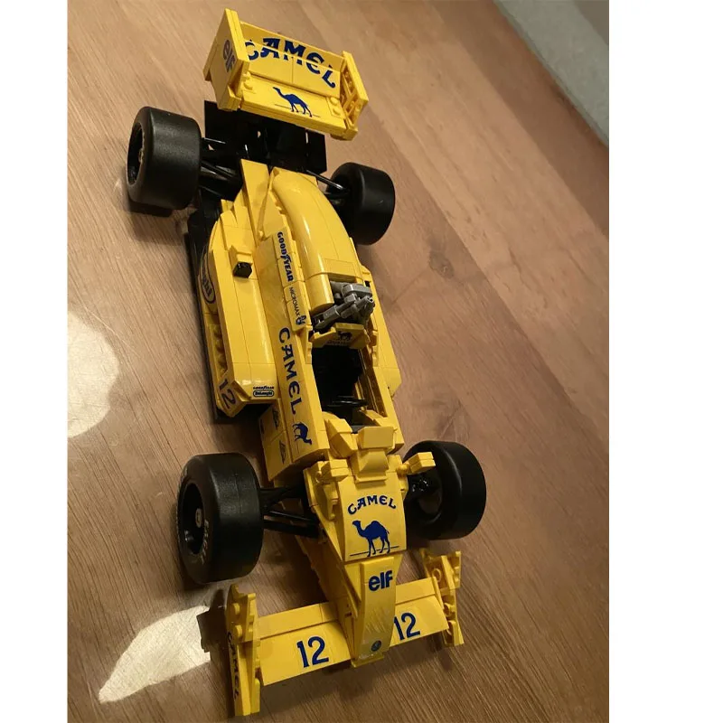 

MOC-220329 Yellow New Lotus 99T Formula Car Sports Car Building Blocks Model 738 Parts •MOC Creative Boys Kids Birthday Toy Gift