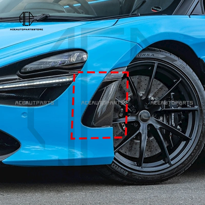 

Dry Carbon Fiber rear fender Air Vents For McLaren 720s Coupe Spider side air intakes decoration replacements body kit