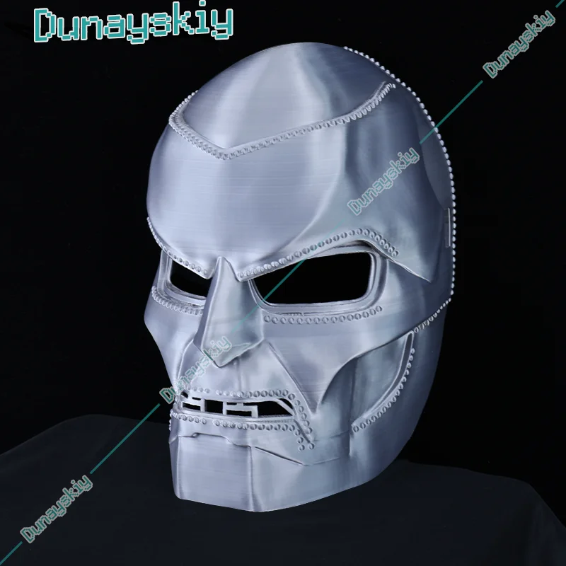 Doctor-Doom Cosplay Adult Evil Academics Mask Only 3D Print 2024 Halloween Movie Role Play Outfit Men Gift