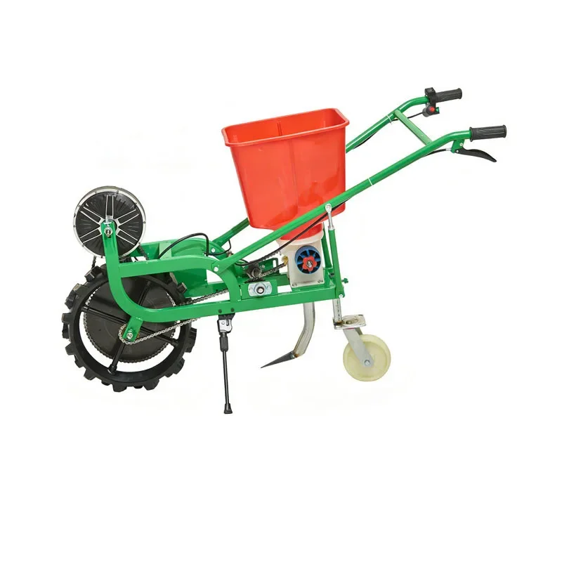 Hand Push Seeding Fertilizing Machine Grain Vegetable Seed Sowing Apparatus Farm Multi Function Planting Fertilizer Spreader