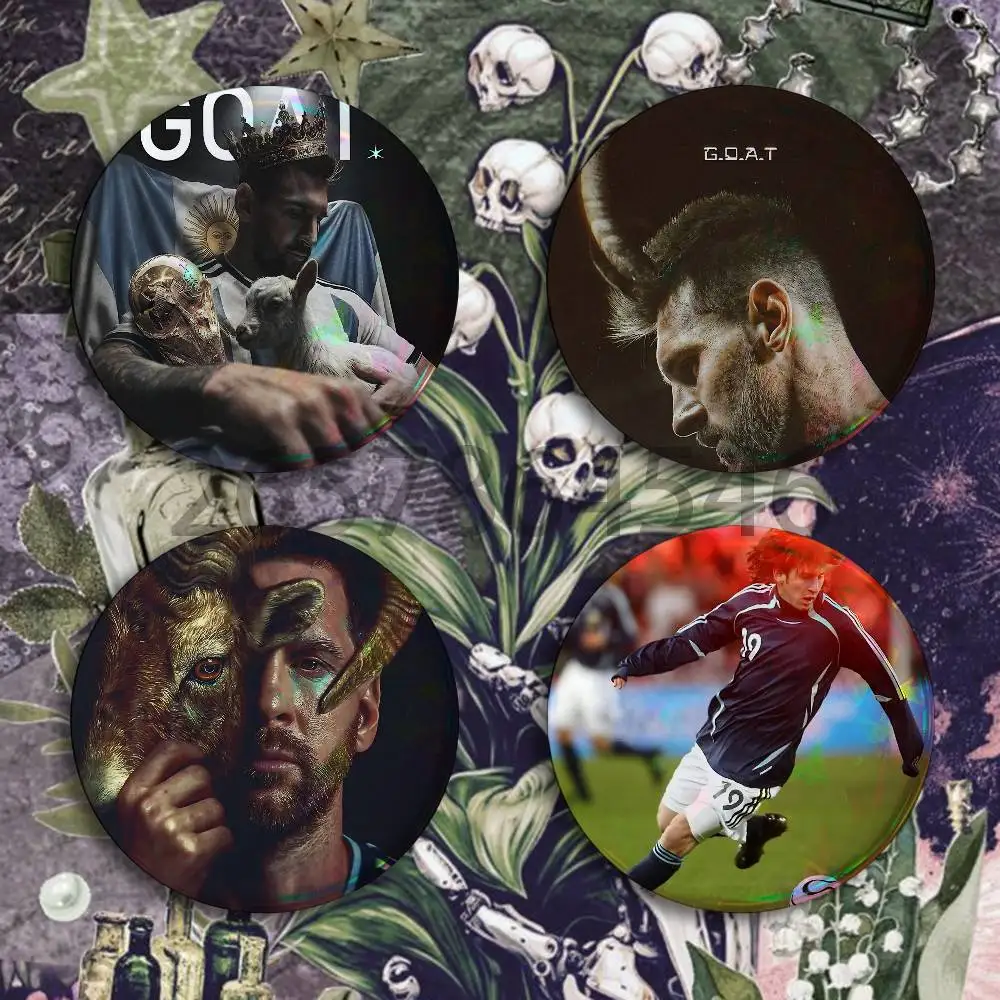 Legend 10 L-Lionel Messi Button Badge Set Pin Single Pack Anime Merch for Ita Bags Badge Collectible Buttons