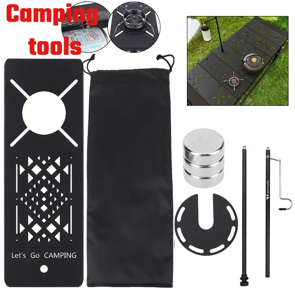 

Держатель для кемпингового фонаря, портативная опора для лампы, съемная, из алюминиевого сплава, с крючком, аксессуары для кемпинга для стола IGT