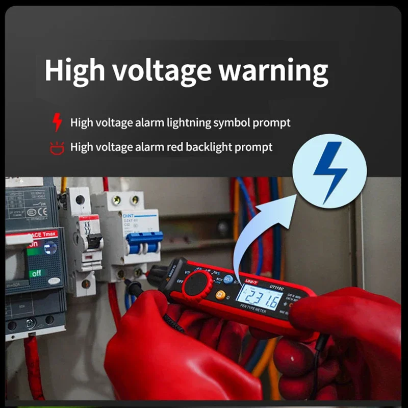 UNI-T Pen-Type Digital automatic Multimeter UT118C 600V DC AC Voltmeter True RMS Frequency Meter NCV Capacitance Resistance Test