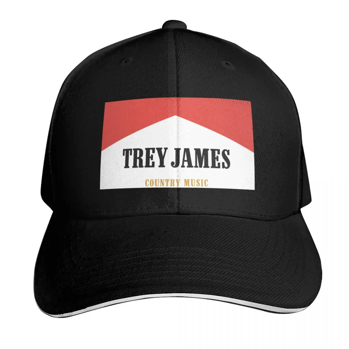 Trey James The Dart Baseball Cap Snapback Flat Bill Strapback Dad Hat Six Panel Structured Crown