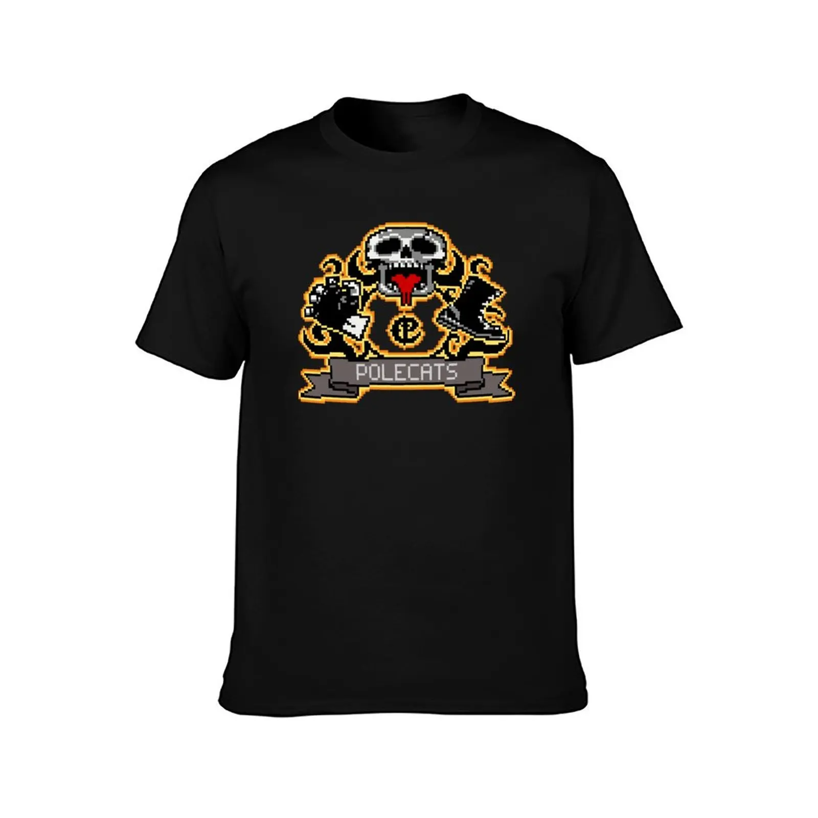 Full Throttle Polecats Retro Pixel DOS game fan T-Shirt Summer Holiday T-Shirt