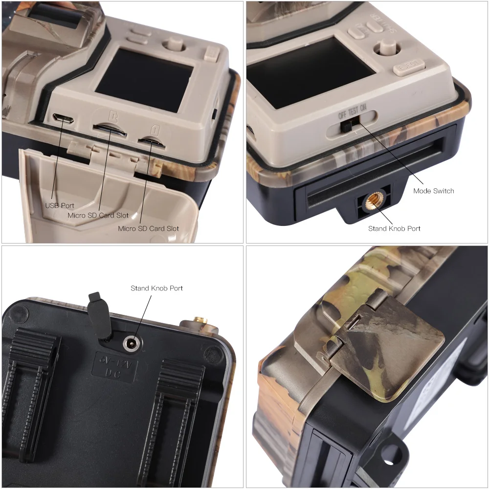 Outdoor 2G MMS SMS SMTP Trail Wildlife Camera 20MP 1080P Night Vision Cellular Mobile Hunting Cameras HC900M Wireless Photo Trap