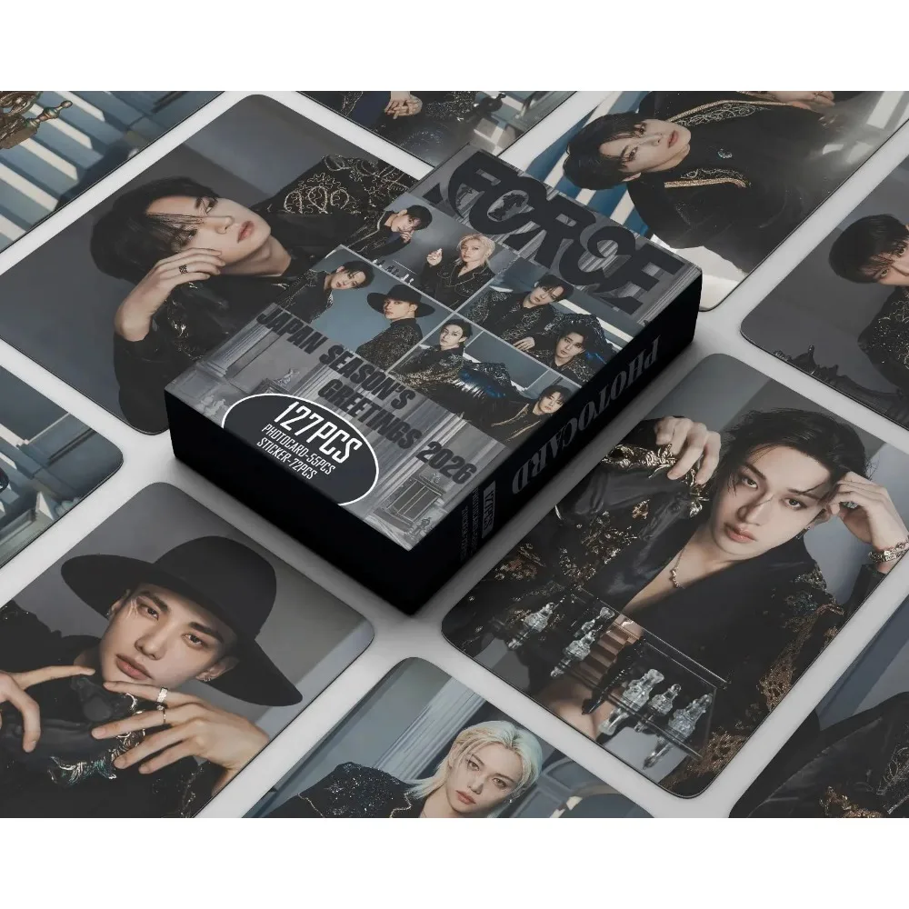 

Новинка, 127 шт., Kpop FORCE SEASON'S GREETINGS 2026, фотокарточки, наклейки для фотокарточек, набор мерч-ломо-карточек, коллекционные карты для фанатов, подарок