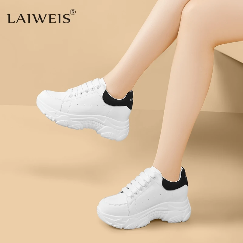 

Hidden heel Loafer Shoes Flat Women's Shoes New British Style Genuine Leather Shoes platforms Casual Sneakers Outdoor Walking