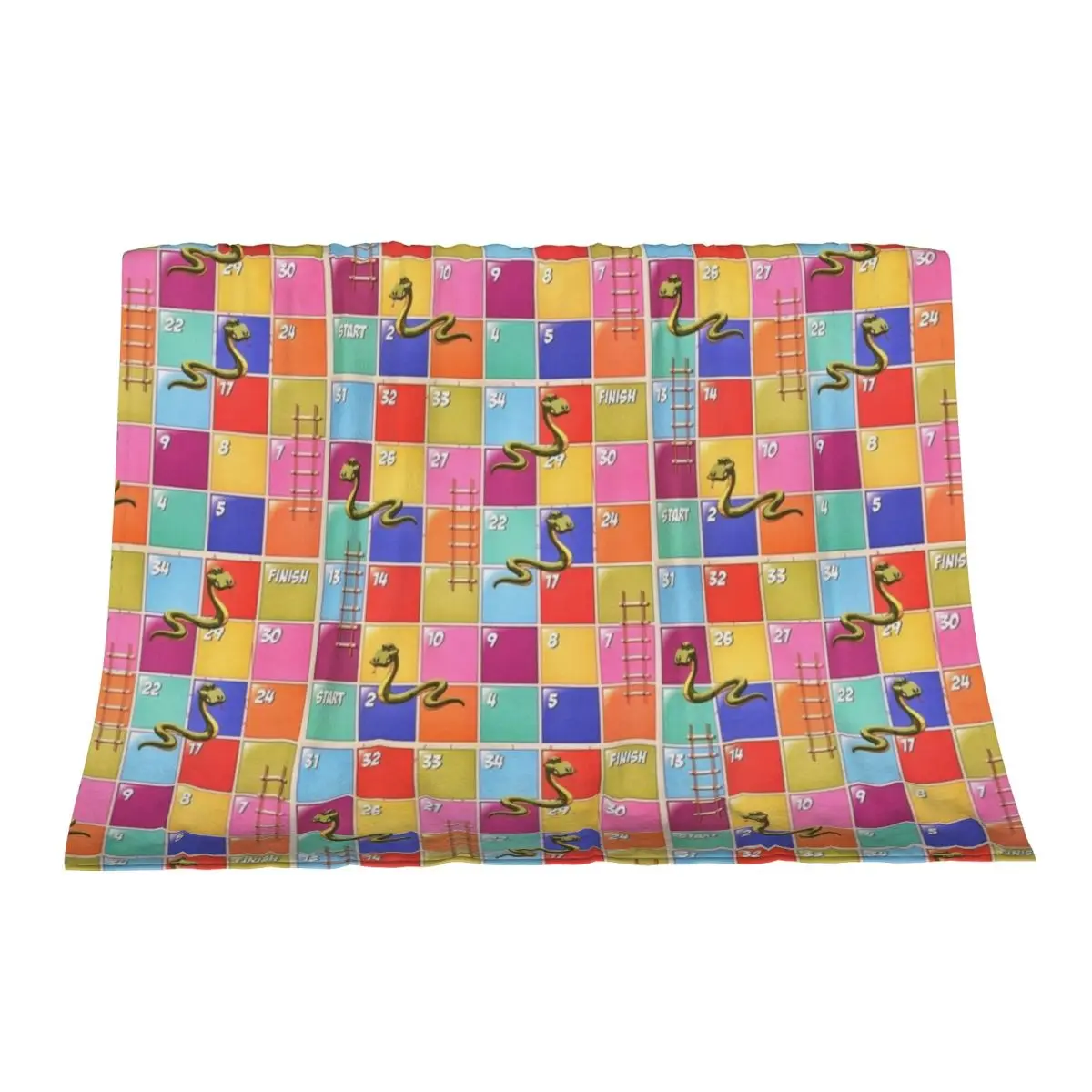 

Snakes and Ladders Throw Blanket warm winter Flannel Cute Multi-Purpose Blankets