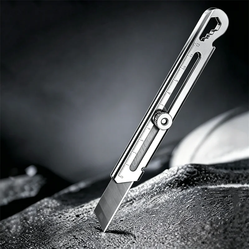 Multifunctional Stainless Steel Cutting Tool 6 in 1 Utility Knife Built With Thickened Metal Holder For Wallpaper Processing