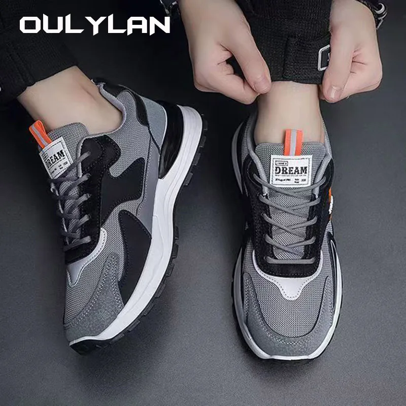 2024 Retro Comfortable Men\'s Shoes Fashion Mens Sneakers  Autumn New Brand Design Comfortable Soft Soled Men Running Shoes