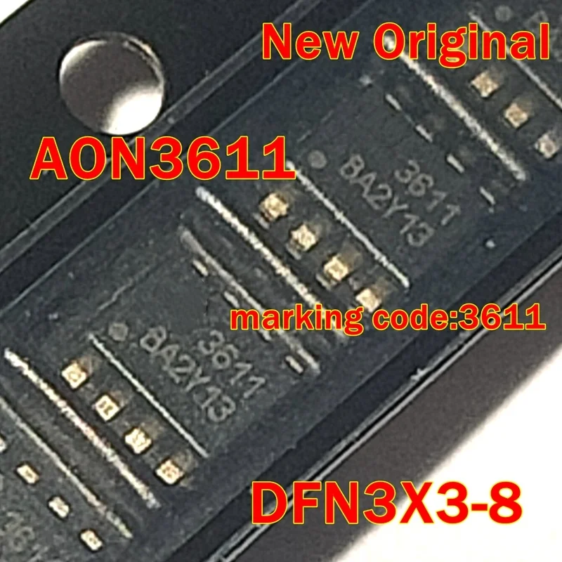 

1pcs to 100pcs AON3611 DFN3X3-8 New Original marking code:3611 30V Complementary MOSFET