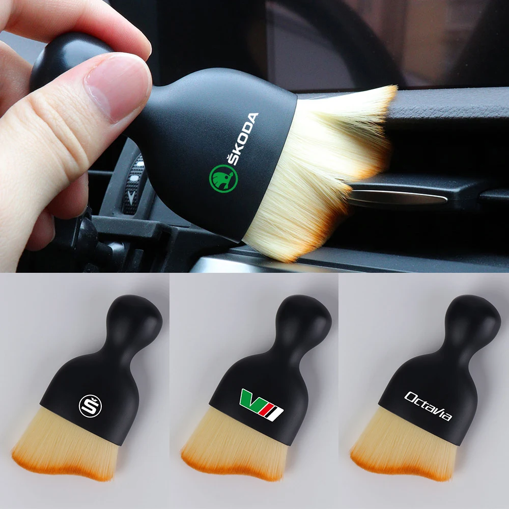 Auto Styling Air Outlet Dashboard Reinigung Weichen Bürste Staub Entfernung Kehr Werkzeug für Skoda Octavia Kodiaq Fabia Superb VII S VRS
