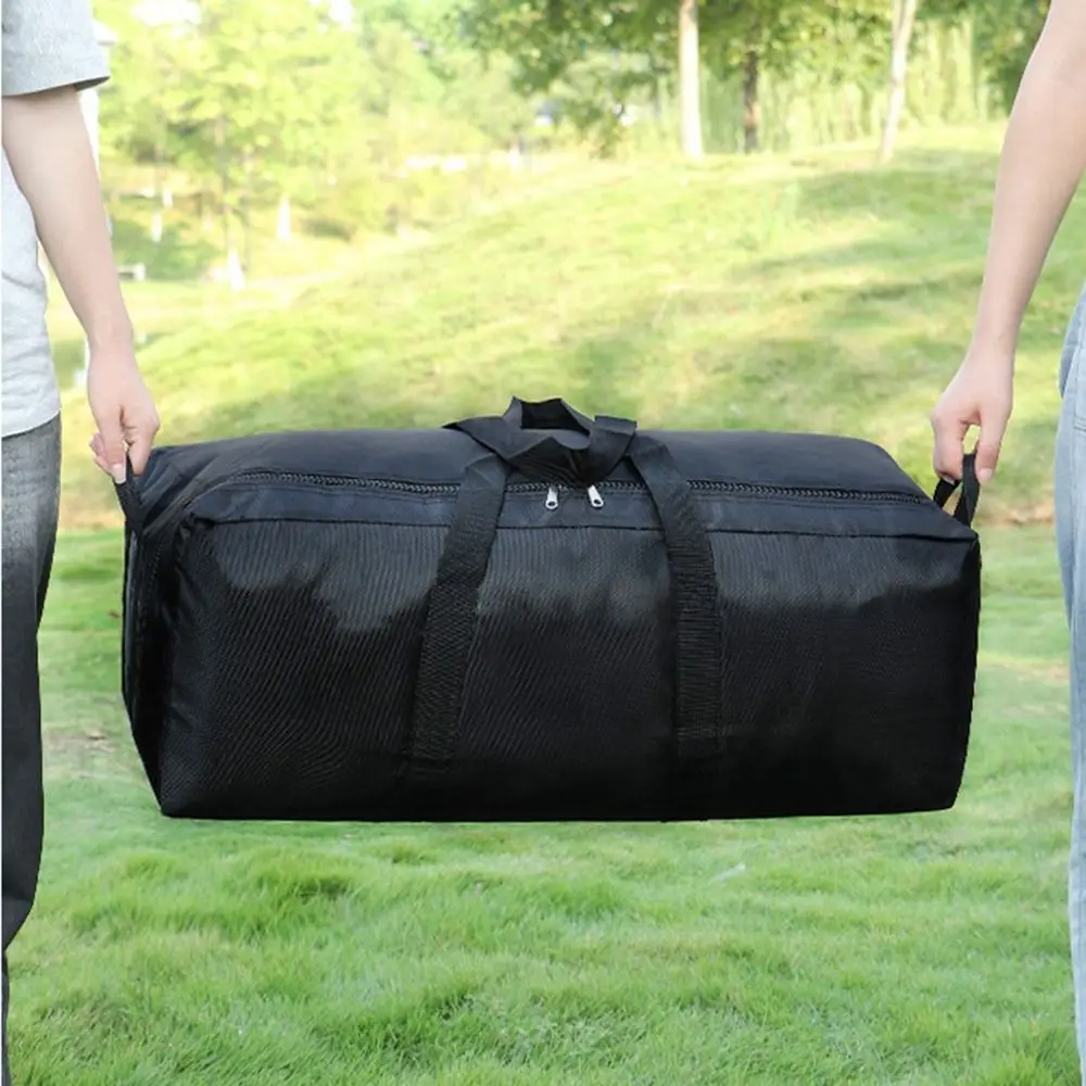 

55L/100L/150L Extra Large Capacity Travel Bag Waterproof Foldable Camping Tent Storage Bag Reinforced Handles Double Zipper