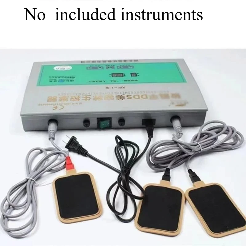 

DDS Acid Base Flat Bioelectric Massager 2-hole/3-hole Silicone Sponge Pad/5 Core Cablehuman Meridian Cell Repair Instrument Wire