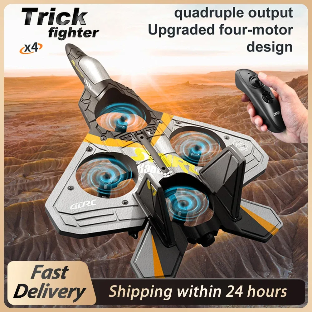 NEW V17 Gravity Sensing RC Plane 2.4G Fighter Hobby Plane Glider Remote Control Airplane EPP Foam RC Drone Kids toys Gift