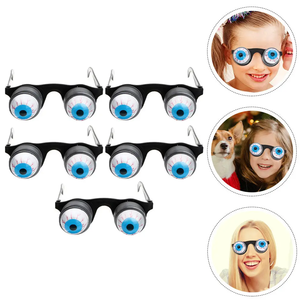 

Набор из 5 веселых очков-глаз для Хэллоуина: креативный реквизит для вечеринок и розыгрышей