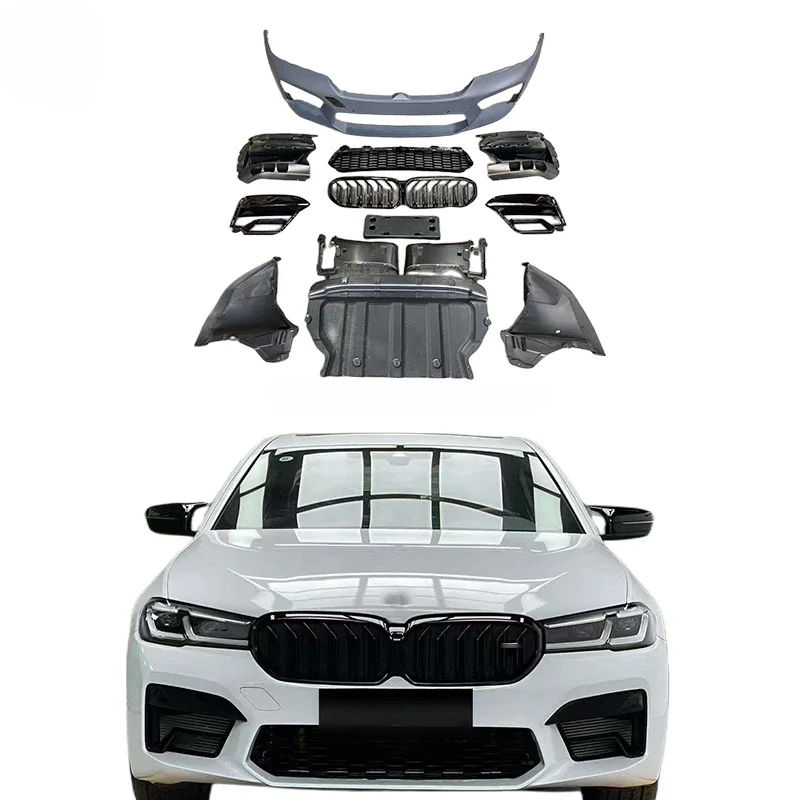 G30 Car bumper For BMW 5-Series G30 M5 front bumper G30 G38 front car bumper M5 car grill M5 body kit 2020 2021 2022 2023