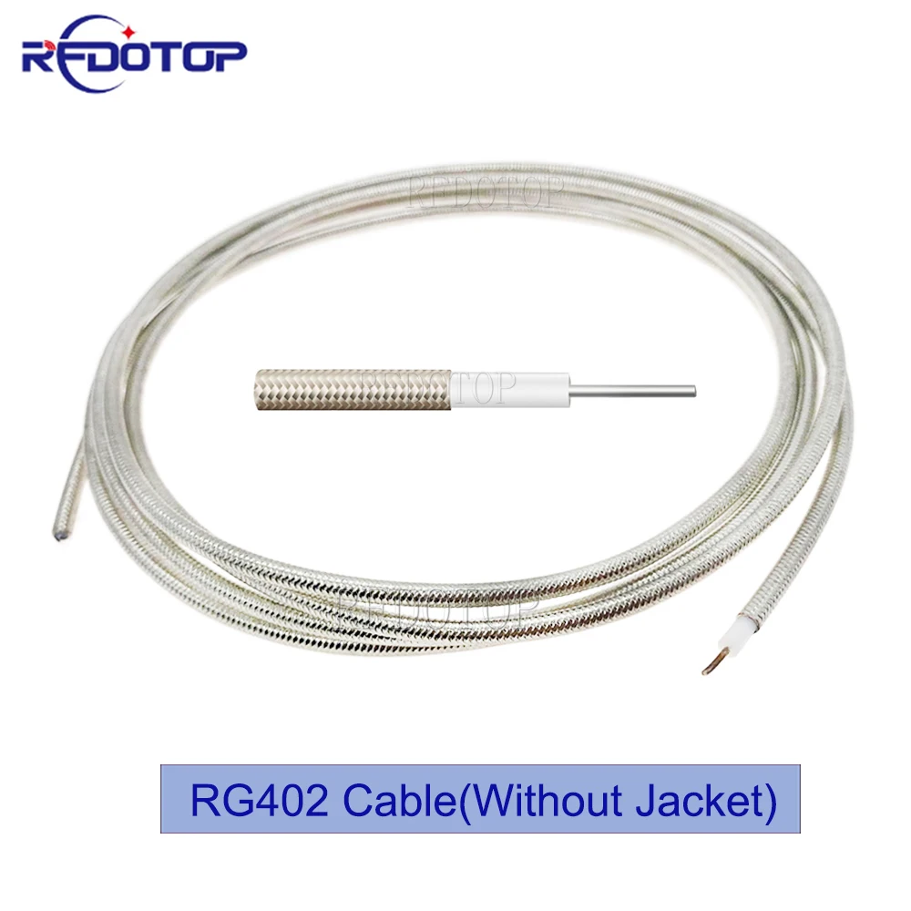 

Silver RG402 RF Coaxial Cable Connector Semi-rigid RG-402 Coax Pigtail Cable 50ohm 50cm 1m 3m 5m 10m 15m 20m 30m or Customized