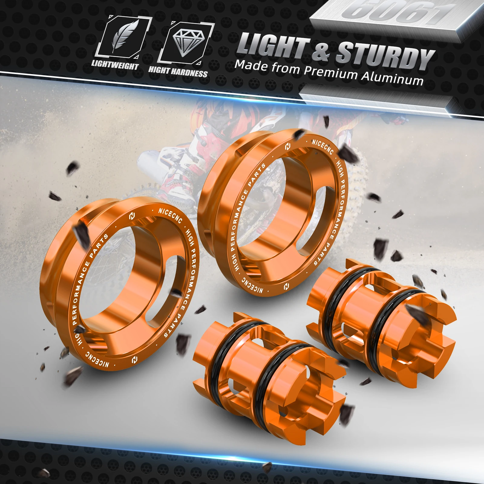 NICECNC For KTM EXC 300 2017-2023 Fork Lowering Kit XCW 500 EXCF 350 TPI 6 Days EXC 250 XCW 300 17-23 XCF-W 350 500 2020-2023