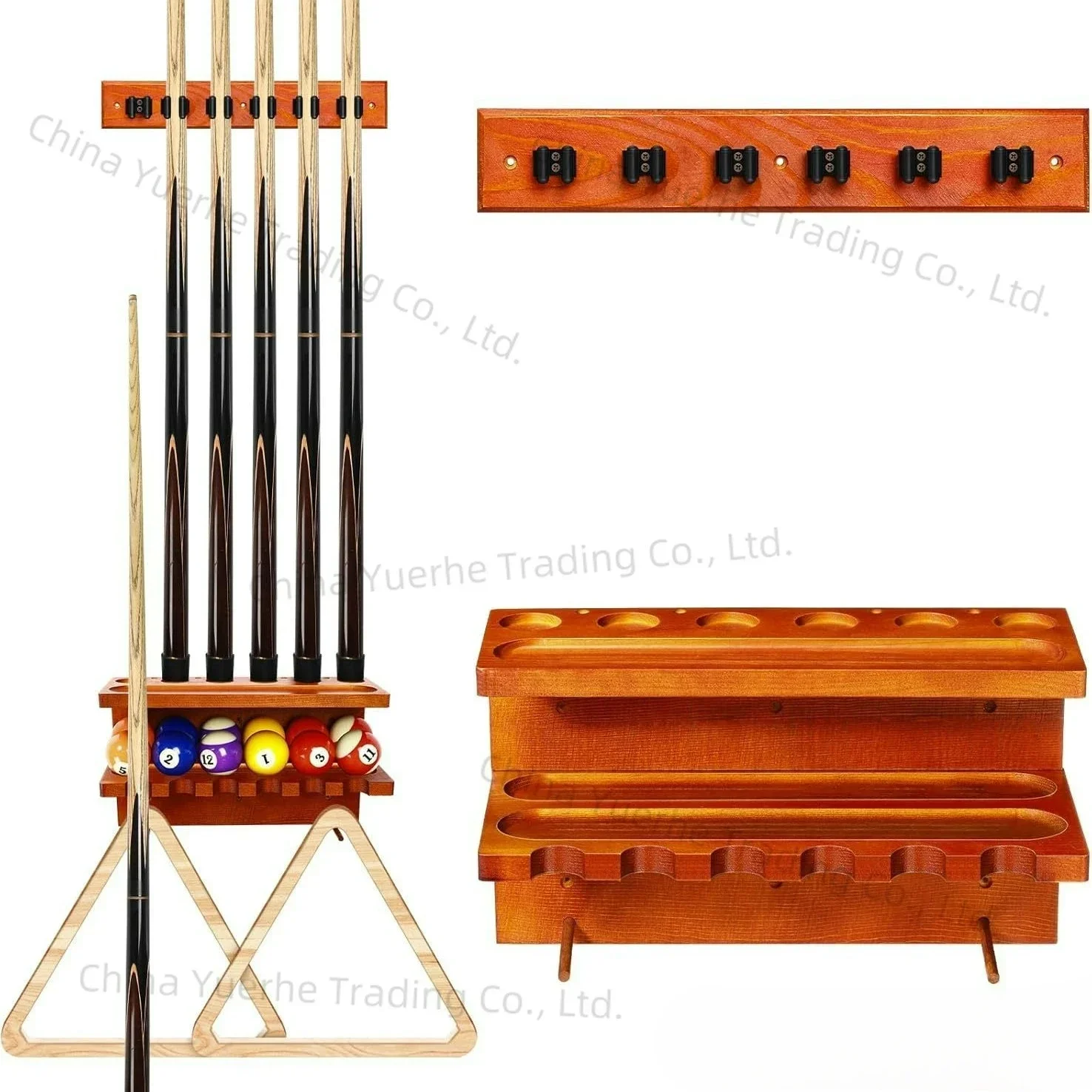 

Wooden Billiard Storage Rack Wall Mounted Billiard Cue Organizer Billiard Supplies Storage Rack