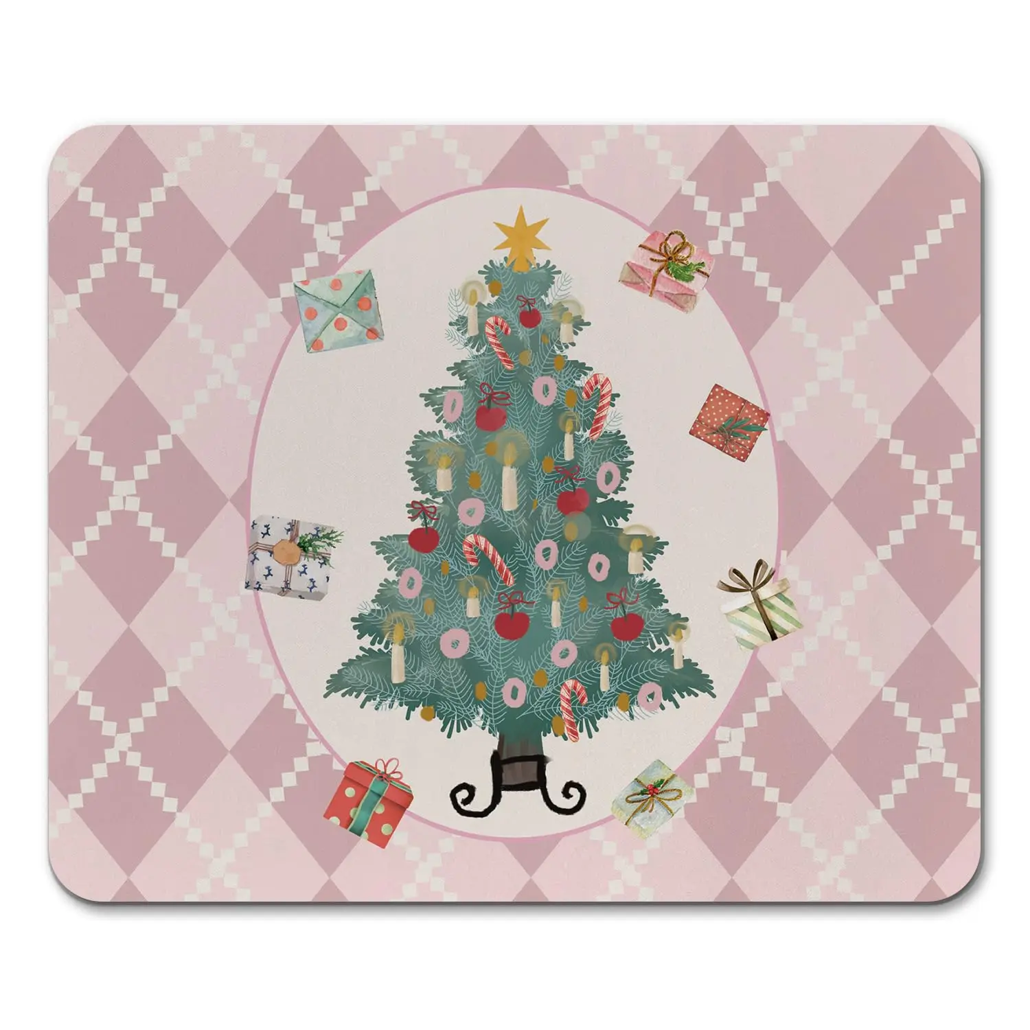 

Hot-selling christmas style printing Square Mouse Pads Comfortable gaming mousepad Mouse Mat Keyboard Mats Desk Pad 22x18cm