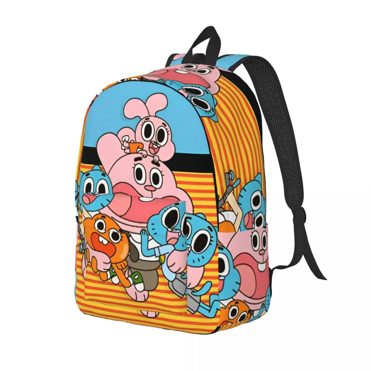Gum Ball Video Game Backpack for Preschool Kindergarten School Student Bookbag Boy Girl Canvas Daypack Lightweight