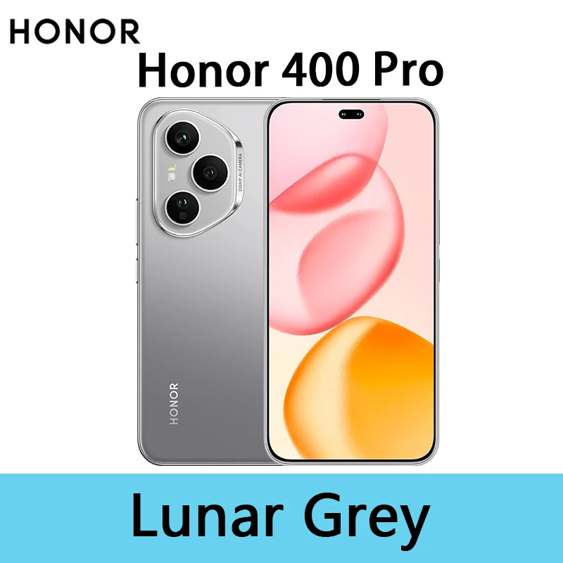 Smartphone HONOR 400 Pro 5G NOUVEAU Objectif IA Ultra HD 200MP Écran AMOLED 6,7″ Snapdragon 8 Gen 3 5300mAh 100W SuperCharge MagicOS 9.0 eSIM