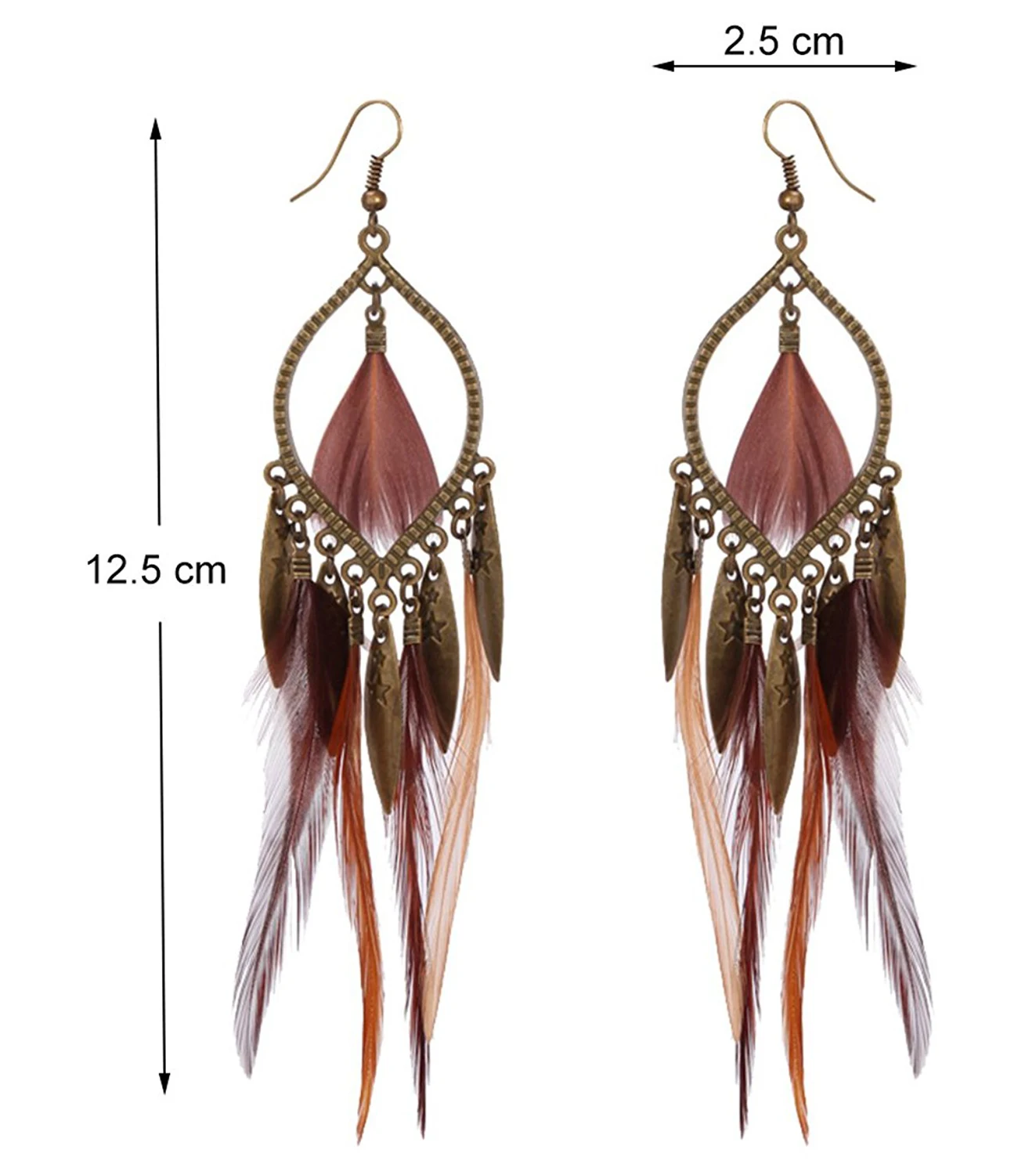 Fashion Exotic European Alloy Long Drop Earrings for Women