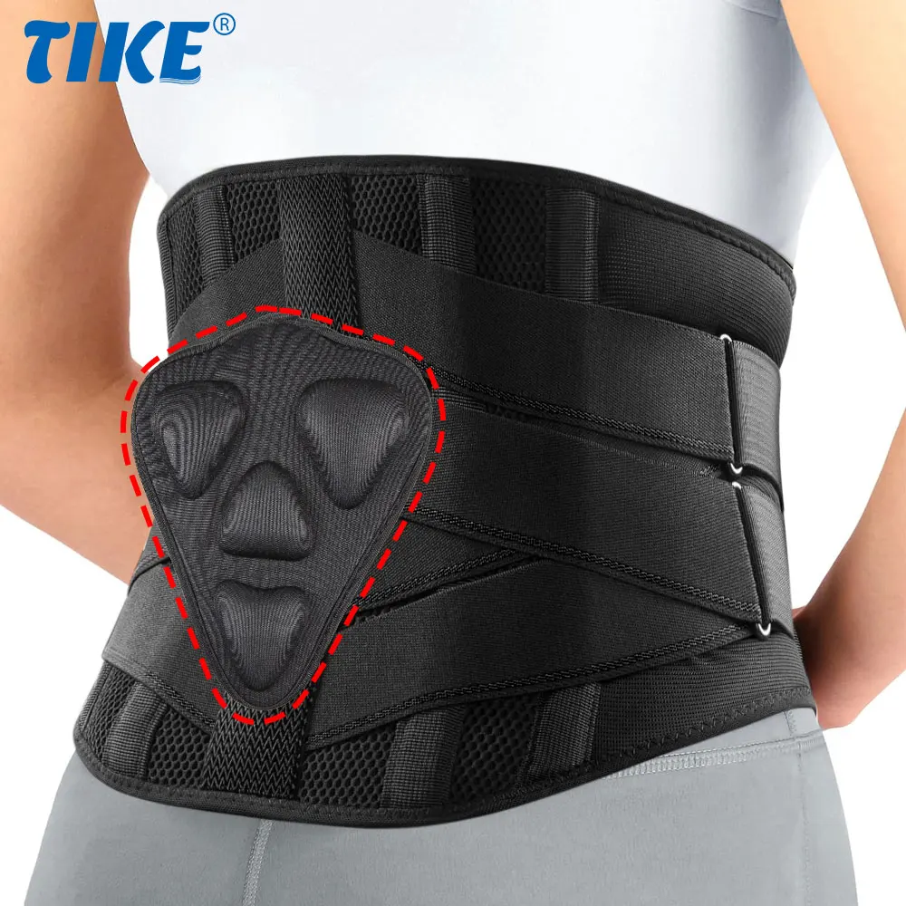 Breathable Lower Back Support Belt Pain Relief with 7 Stays for Heavy Lifting Herniated Disc, Sciatica, Scoliosis, Men and Women