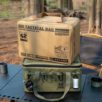 Large Capacity Camping Equipment Storage Bag 30L/42L Outdoor Picnic Bag Pot Cooker Gas Tank Tableware Storage Anti-Collision Bag