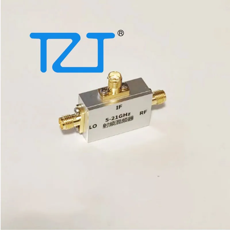 

TZT 5-21GHz RF Frequency Mixer Up and Down Frequency Converter C/X/KU Band Mixer RF Accessory with SMA-K Connector