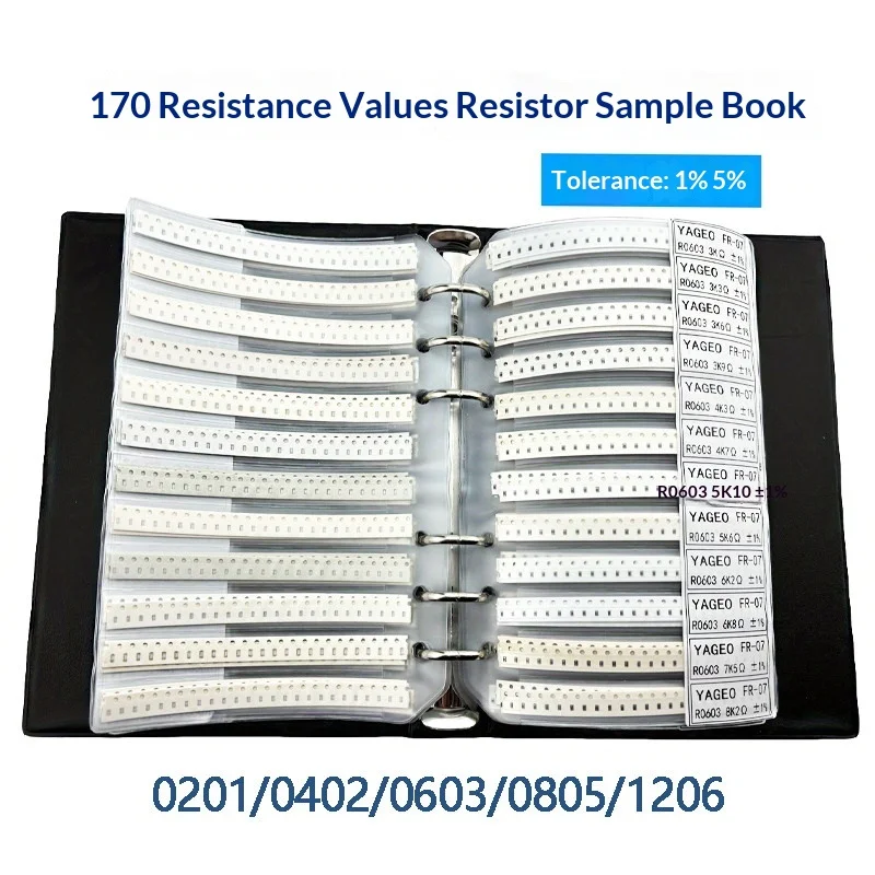 0201/0402/0603/0805/1206 Inductance Sample Book Of This Component Package